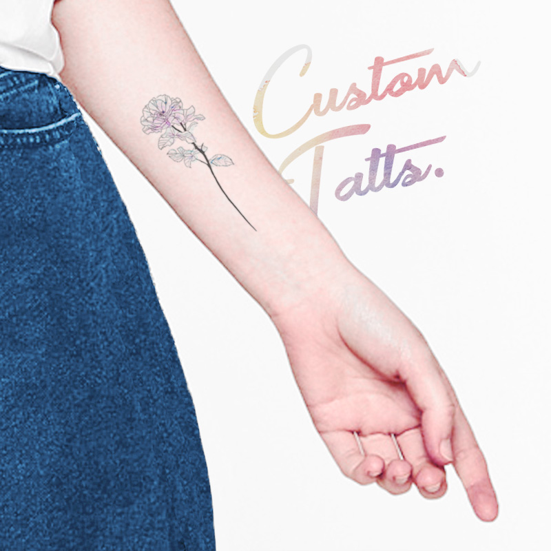 Custom Temporary Tattoos  Personalised Design  Tattooed Now  Tattooed  Now 